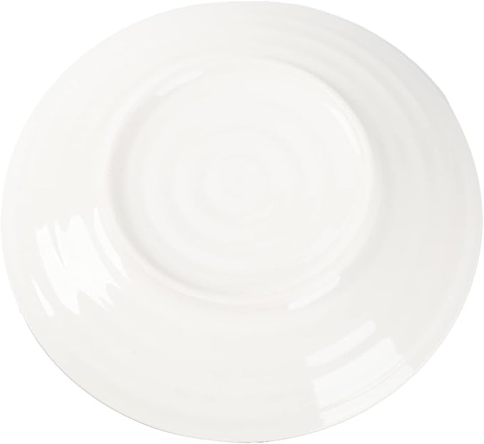 TJ Global Set of 4 Japanese Pottery Ceramic 6.8 Inch Plates for Any Meal and Dish, Japanese Dinnerware and Tableware with Traditional Blue Design