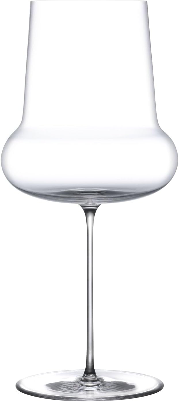 Nude Ghost Zero Belly Red Wine Crystal Large Glass 24.25 oz, Drinking Glasses, | Lead - Free |, Stem Unique Modern Wine Glasses, Perfect for Cocktail