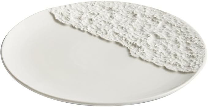 Dipping Bowls Steak Plate Ceramic Plate Dish Plate Creative Hotel Tableware Round Plate Pasta Plate Appetizer Bowls,One Color-S (One Color L)