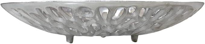 BBH Home's Handmade Silver Novelty Shaped Aluminium Tray 5.51 x 5.51 x 1.37 AMBBVK063AB2020