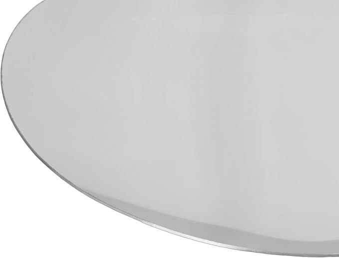 Metal Serving Tray, 304 Stainless Steel Luxury Dessert Platter with Silver Finish, for Coffee Table Home Decor Weddings Festivals (S)