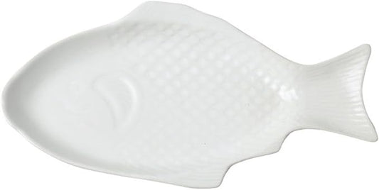 SONGCHAO Party Supplies Fish-shaped Ceramic Dinner Plate Home Kitchen Restaurant Snack Plate Steamed Fish Plate Fruit Plate Appetizer Plate Party Plates (Color : D)