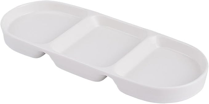 Appetizer Bowls Convenient and Practical Compartmentalized Plate Snack Plate Cold Dishes Plate Small Dishes Plate Appetizer Plate Salad Bowls (Color : B)