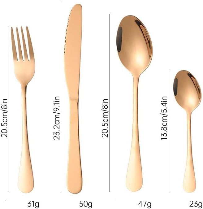 Stainless Steel Flatware serving set,Home Kitchen Eating Tableware Set,Dishwasher Safe,For Home Kitchen Restaurant Hote 4/16/24/32/40/48 Pcs Stainless Steel Cutlery 4 Piece Set Hotel Supplies Restaura
