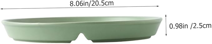 Luxshiny Healthy Eating Plate Ceramic Sectioned Plates for Adults for Portion Control for Family Dinner