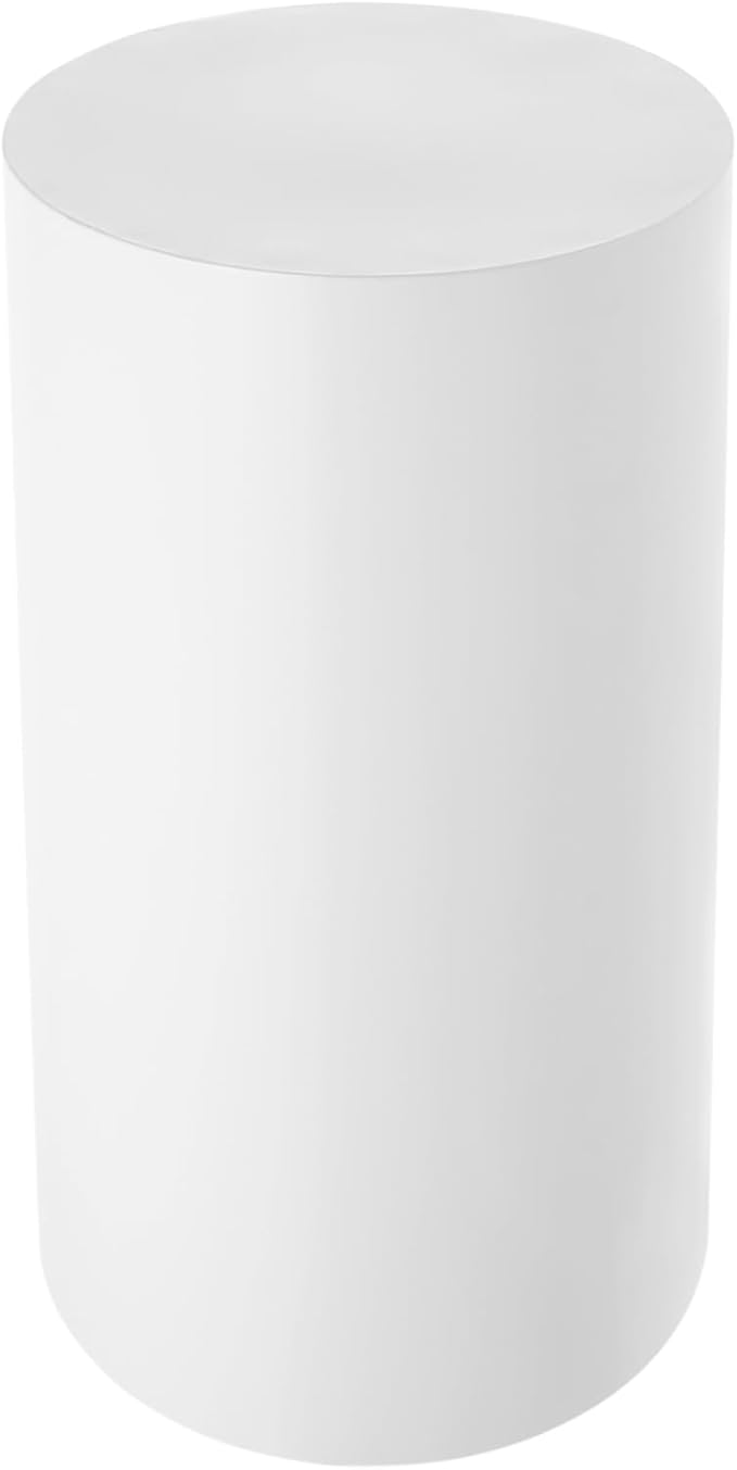 Flower Cylindrical Display Stands 3Pcs Cylinder Cake Pedestal Stands White Round Table Display Rack for Wedding Birthday Party