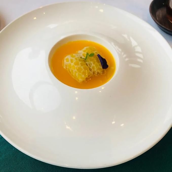 Modern Large Dinner Plates Ceramic French And Western Cuisine, Artistic Conception Dishes, Molecular Tableware, Creative Club Fusion, Desserts, Appetizers, Serving Plates Stackable Dinner Plates