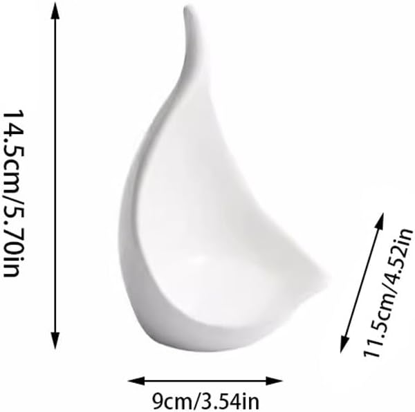SONGCHAO Party Supplies Creative White Dinner Plate Hotel Restaurant Salad Plate Appetizer Plate Commercial Tabletop Decoration Tableware Party Plates (Color : 6in)