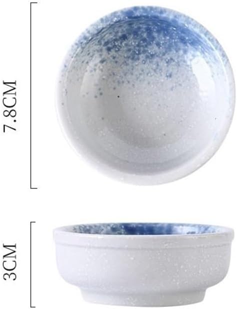 Snack Plates Sauce Dish, Ceramic Dipping Bowls, Small Side Dishes for Dips Appetizer Snacks Condiments