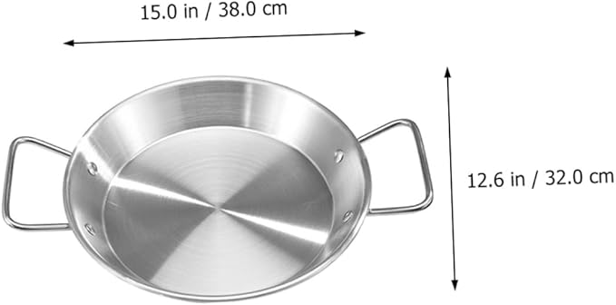 Stainless Steel Double Handle Serving Tray 32cm Snack Plate for Afternoon Tea Picnic Food and Dried Fruits Silver Color Anti-Scalding Design