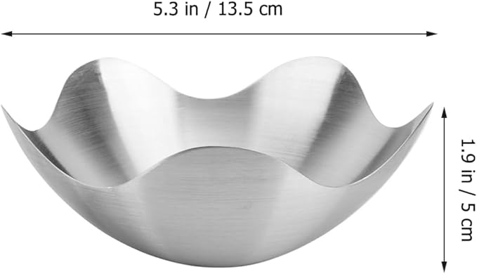Cabilock 1pc Stainless Steel Steamer Silver Serving Dish Decorative Decoration Fruit Serving Plate Serving Tray Dish Metal Serving Platter Serving Platter Tray Silver Plate Serving Platters