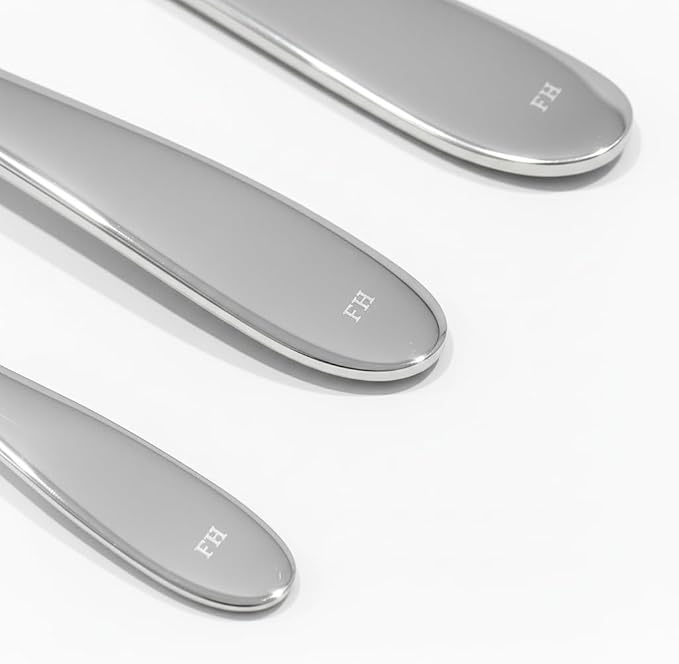 Windsor Silverware Set, 30 Piece Silver Flatware Premium Polished Stainless Steel, Service for 6, for Kitchen, Home, Wedding, Party, Mirror Polished Dishwasher Safe