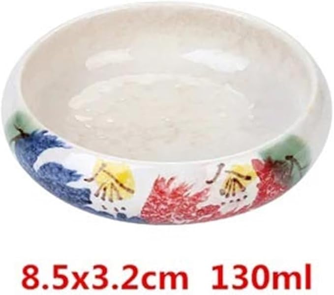 Appetizer Plates Ceramic Dipping Bowls, Soy Sauce Dipping Bowls, Side Seasoning Dish for Sauce Side Dish for Condiment(White)