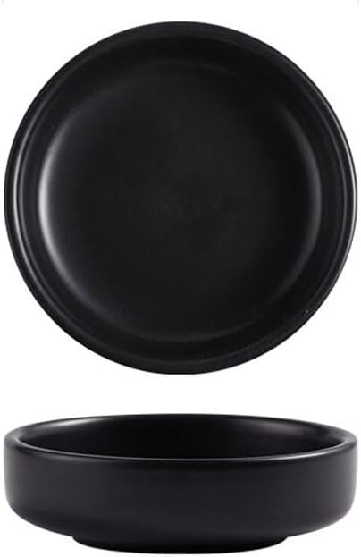 FAREWELL Dipping Bowls Round Plate Creative Ceramic Small Plate Soaking Plate Household Soy Sauce Plate Small Plate Vinegar Plate Soaking Plate Soy Sauce Appetizer Bowls (Color : C)