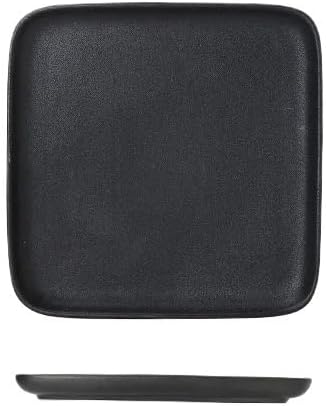 Dinner Tray Black White Steak Dinner Plate Simple Ceramic Frosted Tableware Western Tableware in The Kitchen European Style Dessert Cake Pan Dinner Plate(D)