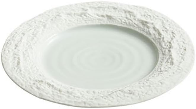 Rock relief Western steak plate, ceramic pasta Western snack plate - 8 inches