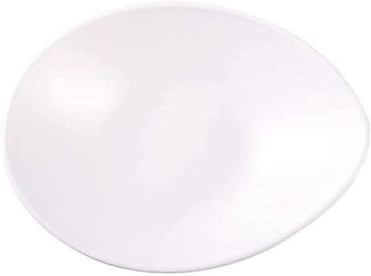 Dinnerware Set, Ceramics Dinner Sets Creative Nordic Hotel Oval Plate Deep Dish-Shaped Cold Cut Cake Salad Plate Tableware White 22.5X17.5X4.9Cm