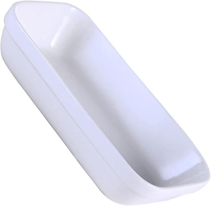 1pc Ceramic Snack Holder Plate Rectangular Food Container for Appetizers Desserts and Fruits Design for Home Restaurant and Buffet Use