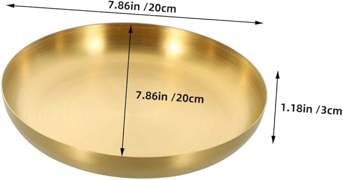 Cabilock Stainless Steel Serving Tray Large Steel Tray Steak Plate Sizzle Platter Food Serving Plate