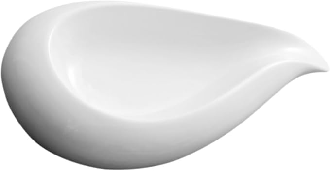 Ceramic Appetizer Plate Unique Water Drop Design Serving Dish for Salad Dessert and More for Restaurants and Daily Use Easy to Clean Ceramic