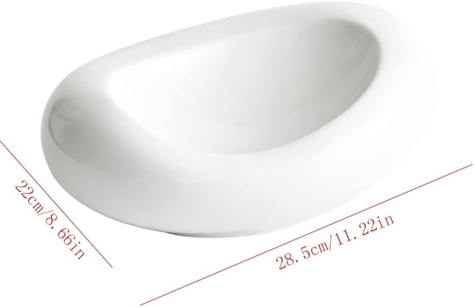 Kitchen Plates Serving Plate Tray Ceramic Salad Plate Restaurant Cuisine Cold Dishes Restaurant Plates(10 inch)