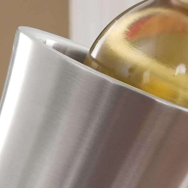 Personalization Universe Double-Walled Insulated Stainless Steel Wine Chiller with Custom Etched Monogram and Name, Perfect for Wine & Champagne, Great for Wedding, Housewarming, and Retirement Gifts