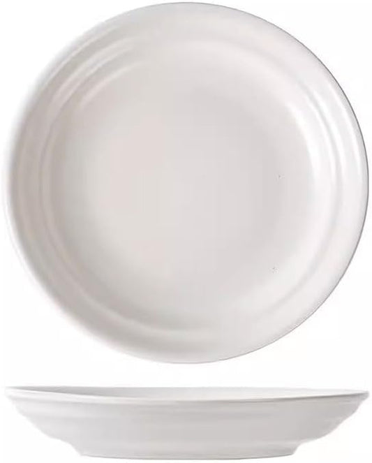 Kitchen Plates Retro Ceramic Plate Dinner Plate Fruit Plate Creative Home Dish Plate Pasta Plate Dessert Plate Restaurant Plates(Small)