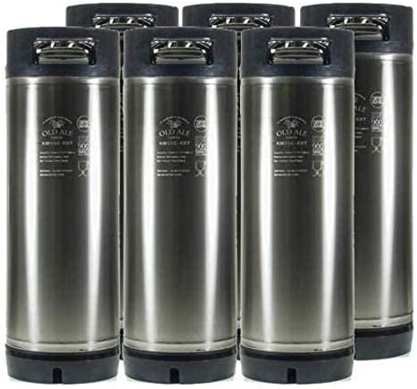 5 Gallon Home Brew Keg - New Ball Lock - Stainless Steel Product Tank (6 Pack)
