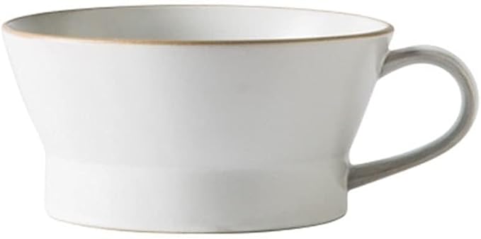 Dinner Plate Simple Ceramic Dinner Plates Creative Grey Nordic Plate Household Dishes and Bowls Porcelain Tableware for Kitchen(White Cup)