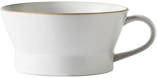 Dinner Plate Simple Ceramic Dinner Plates Creative Grey Nordic Plate Household Dishes and Bowls Porcelain Tableware for Kitchen(White Cup)