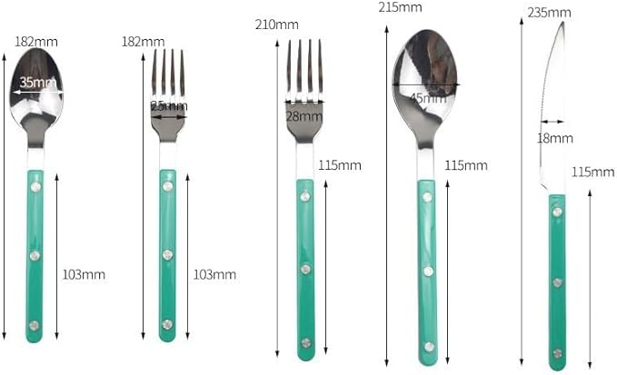 Stainless Steel Flatware serving set,Home Kitchen Eating Tableware Set,Dishwasher Safe,For Home Kitchen Restaurant Hote 5/20/30/40 Pieces Household Steak Cutlery Set Stainless Steel Cutlery Knife, For