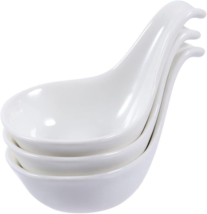 3pcs Ceramic Seasoning Dishes Appetizer Plates for Caviar Sauce Dips Truffle Goose Liver Serving Bowls Easy to Clean Portable