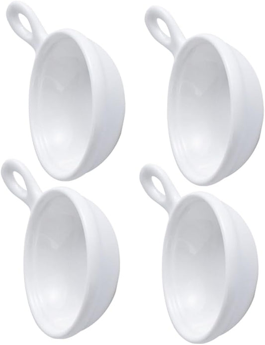 STOBAZA 4pcs Appetizer Plates of Condiment Bowls Handle for Boys and Girls French Fries Soup
