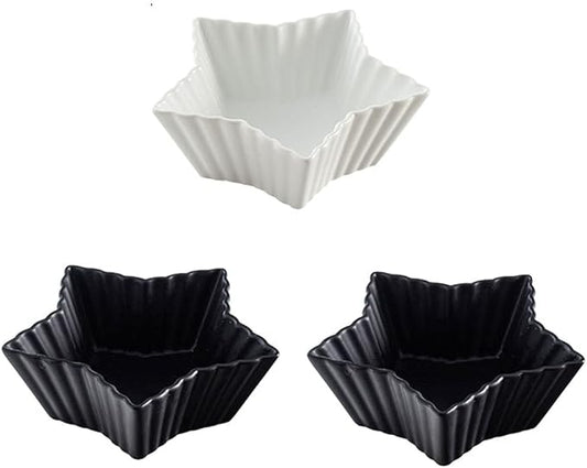 Sauce Dish Soy Sauce Dish 5.91inch Ceramic Dessert Plates Sushi Snack Salad Dipping Bowls Seasoning Dishes Appetizer Plates Serving Dish Saucers Bowl Dipping Bowls (B Small)