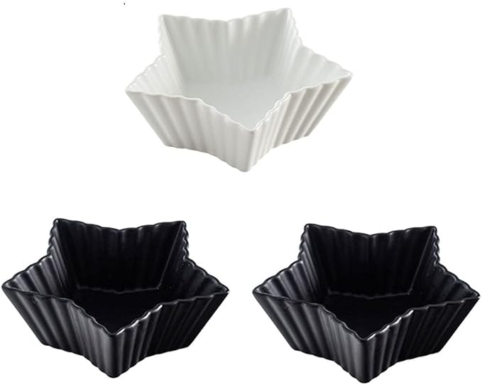 Dipping Bowls Soy Sauce Dish 5.91inch Ceramic Dessert Plates Sushi Snack Salad Dipping Bowls Seasoning Dishes Appetizer Plates Serving Dish Saucers Bowl Sauce D