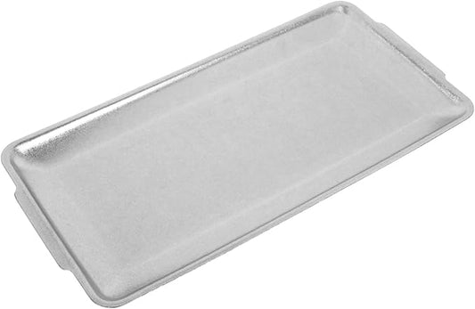 Mobestech Rectangular Serving Tray Practical Stainless for Desserts Snacks and Food Storage for Parties and Everyday Use