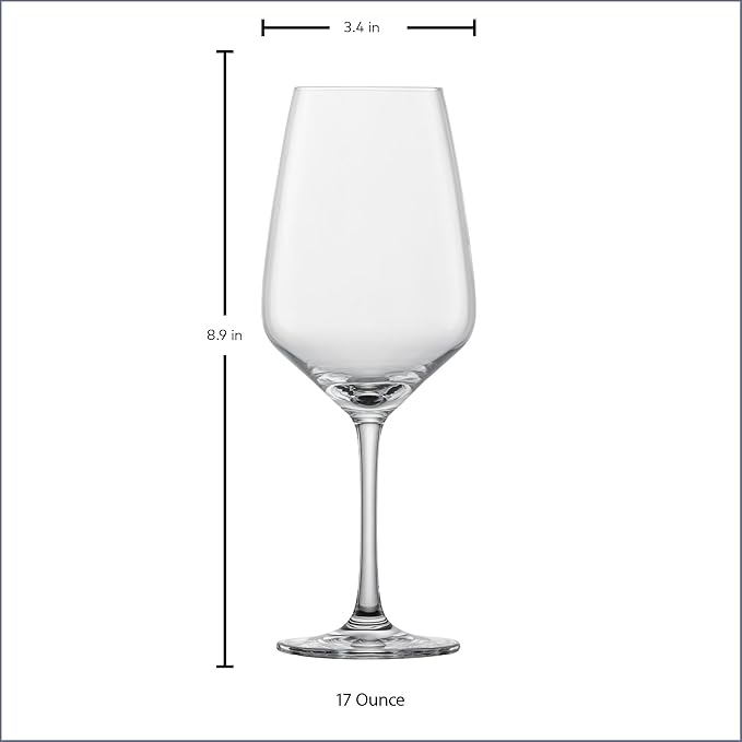 SCHOTT ZWIESEL Tulip Red Wine Glass (Set of 4), Wine Glasses for Red Wine, Dishwasher-Safe Tritan Crystal Glasses, Made in Germany (17 Ounce)