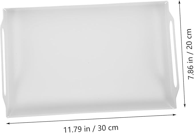 GLEAVI Nordic Stainless Steel Rectangular Serving Tray Food Plate for Fruits and Desserts Sturdy and Easy to Clean for Parties and Entertaining