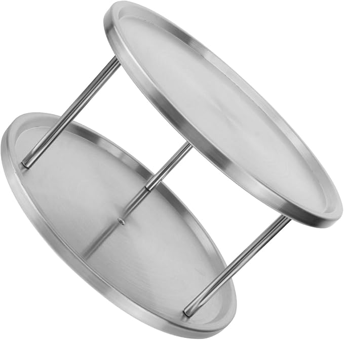 Stainless Steel Seafood Plate Silver Texture Snack Dish Multifunctional Food Tray for Bbq Cake Serving in Restaurants and Parties