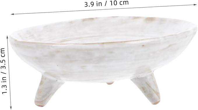 Cabilock Creative Seasoning Dish Ceramic Dipping Sauce Plate White Flavor Plate for Household Use Suitable for Appetizers and Condiments