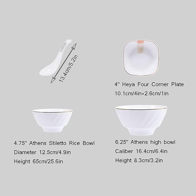 Dinner Set, Special Restaurant Dinnerware Set, Ceramic Tableware Set, 36-Piece Kitchen Plate and Bowl Setpure White Exquisite Tableware Set,