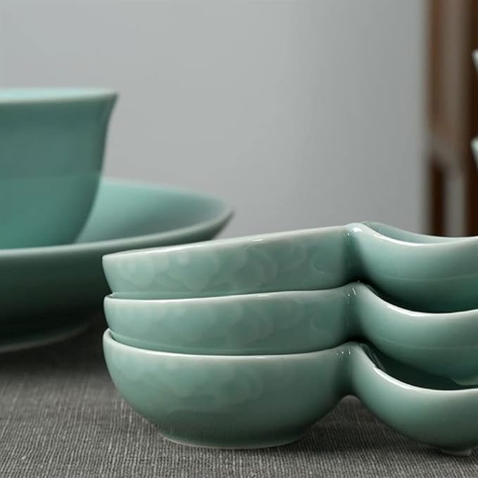 Appetizer Bowls 6pcs Gourd Shape Seasoning Dishes Dipping Bowls Appetizer Plates for Sushi Soy Dipping Bowl Snack Dessert Serving Dishes for Kitchen Home(4.72 Inch) Salad Bowls