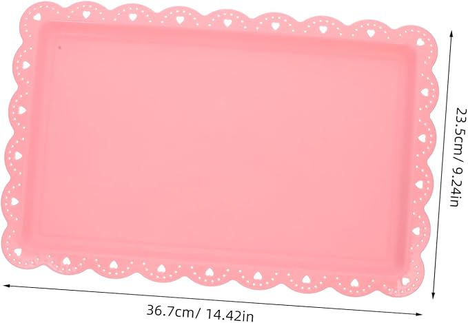 Cabilock 8pcs Rectangular Serving Trays Food Platter for Snacks Fruits Cake Candy Party Decorative Trays