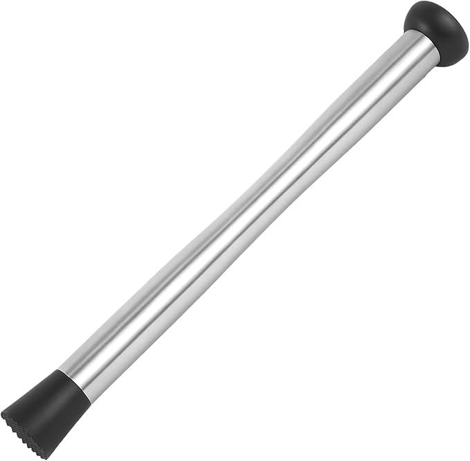 Lexenic Double Heads Muddler for Cocktails – Stainless Steel 32cm/12.6 Inch Bar Tool for Mojitos, Old Fashioned, Margaritas & More – Durable & Easy to Clean (Stainless Steel)