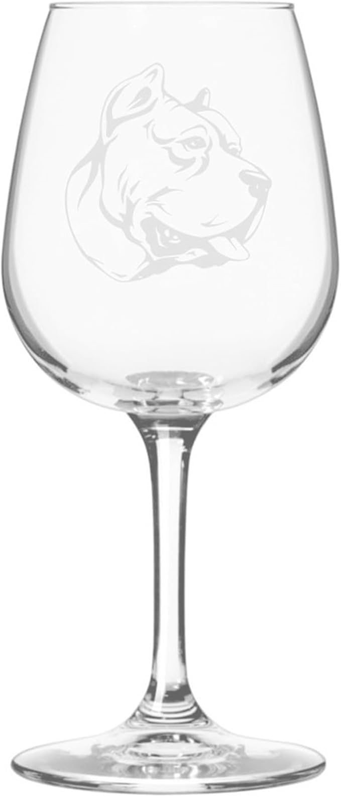 Etched Laser Art Personalized Dog Themed Etched Wine Glass - Custom Dog Breed Wine Glasses for Pet Lovers, Unique Birthday Gift for Men & Women, Personalized Gift - Perro de Presa Canario, 12.75 oz