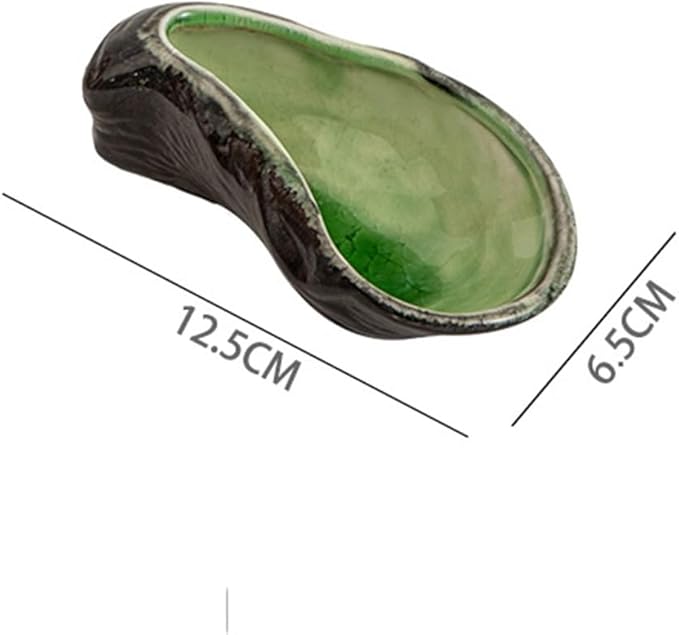 Dipping Bowls Glazed Retro Creative Cuisine Restaurant Ceramic Plate Cold Dish Plate Small Dish Plate Appetizer Bowls(B)(Grey)