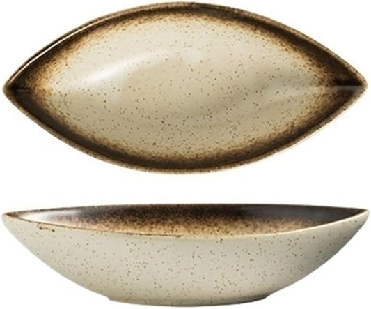 Sauce Dish 1 Piece Specialties Ceramic Plate Creative Deep Dish Soup Bowl Plate Snack Plate Dim Sum Plate Snack Plate(A)