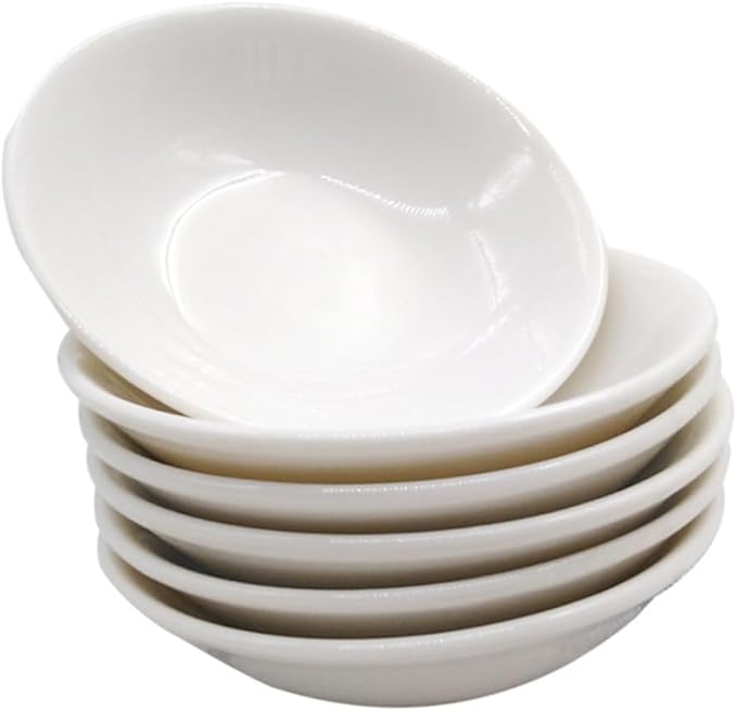PRETYZOOM 6pcs Ceramic Dipping Dishes for Sauces and Condiments Seasoning Plates for Home and Restaurant Use Your Dining