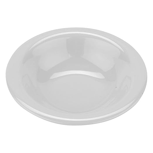 GET B-127-DW Melamine Narrow Rim Fruit/Dessert Bowl, 12 Ounce, White (Set of 12)