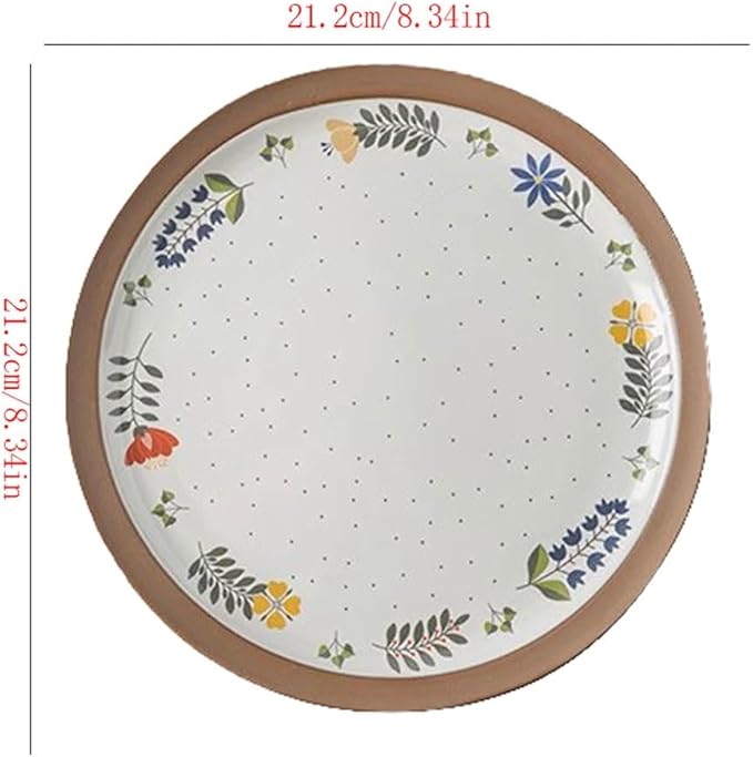 Ceramic Plates Simple And Fresh Ceramic Dinner Plate Household Tableware Kitchen Dinner Plates